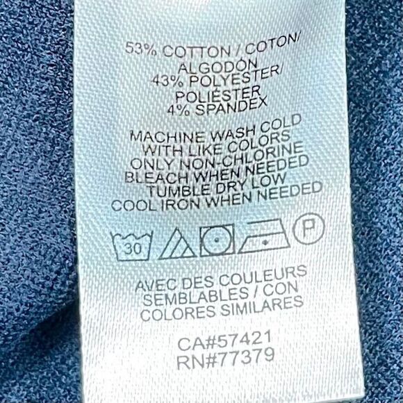 Loft Outlet Navy Blue Peplum Knit Sweater XL - Picture 10 of 11